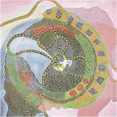 TEXTS ON THE PALM TREE LEAVES NO. 6, 21.3.99 (44), London